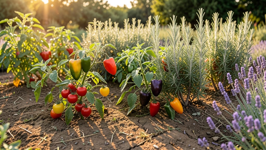 Mediterranean-Inspired Vegetable Border