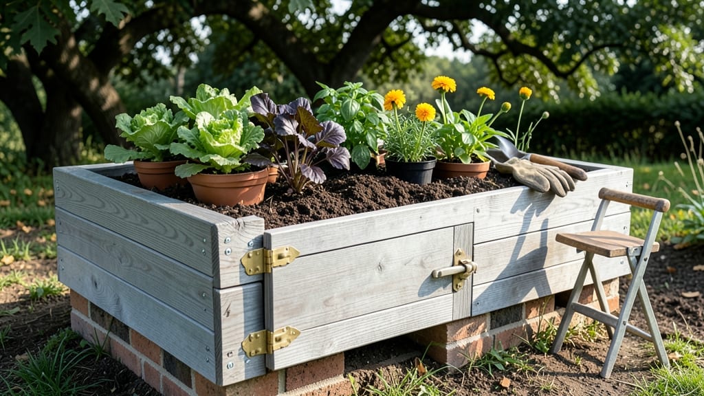 Raised Garden Bed With Door: Lockable Privacy and Pest-Proof Plant Haven