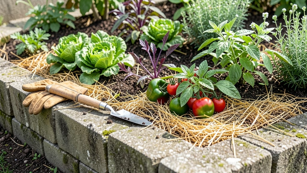 Cement Block Raised Bed Garden: Durable Planter for Year-Round Vegetable Success