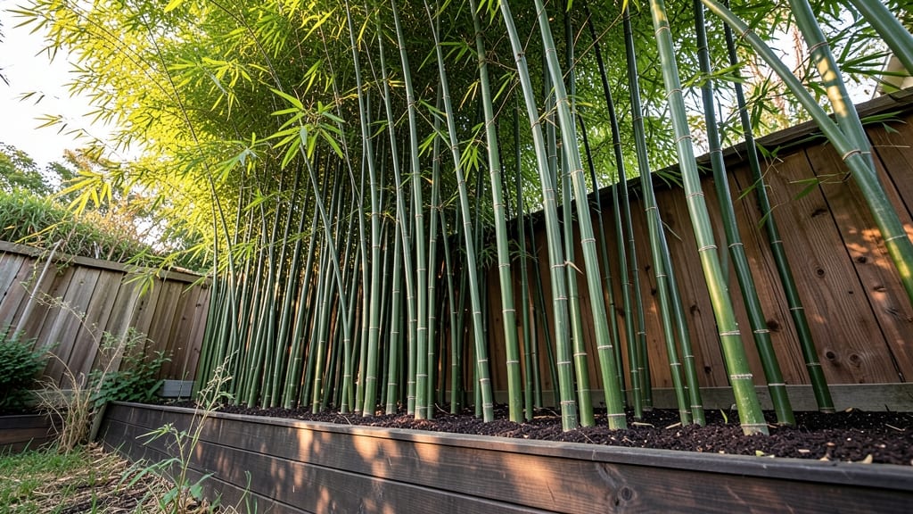 Living Fence Topper With Bamboo