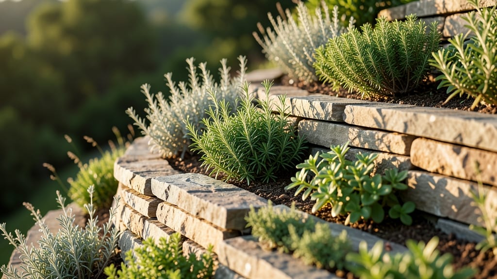 Terrace Garden with Edible Herbs