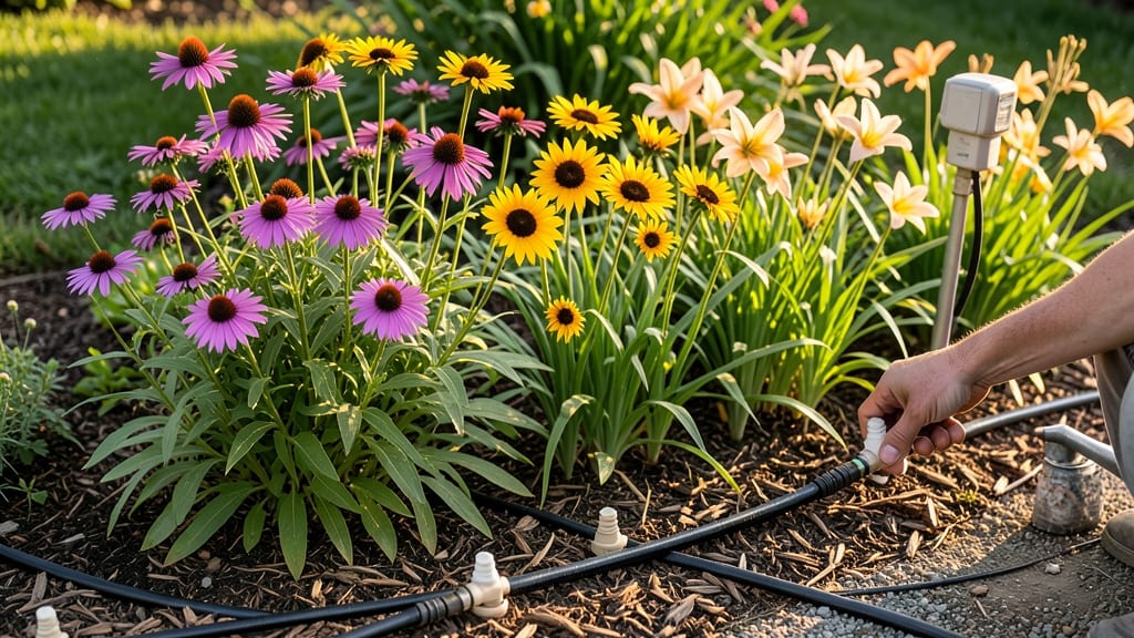 Flower Bed Irrigation System: Drip-Emitting Precision for Thrive-All-Season Gardens