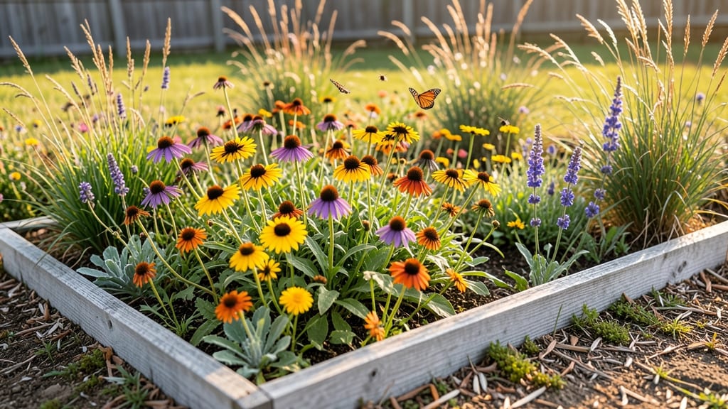 Meadow-Style Wildflower Garden Beds