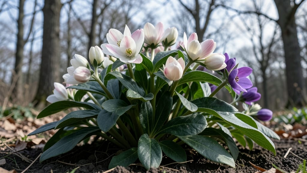 Hellebores for Early Season Winter Interest