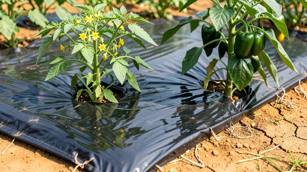 Black Plastic Mulch for Weed Control