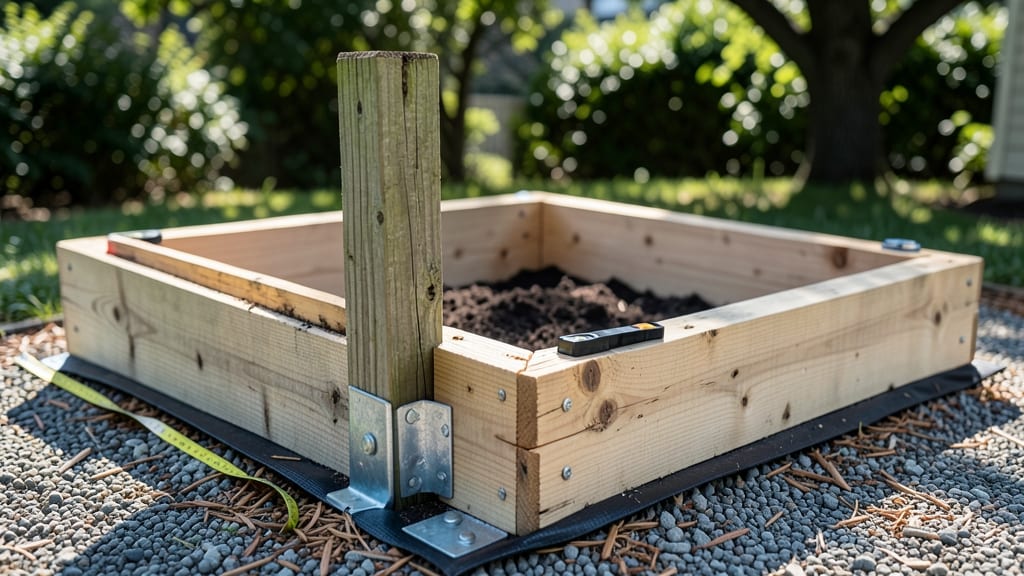 Raised Garden Bed Corner Posts: Heavy-Duty Cedar Supports for Windproof Stability