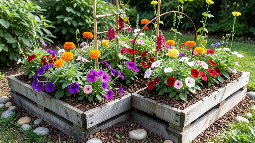 Flower Bed Out of Pallets: Upcycled Garden Edge With Rustic Charm