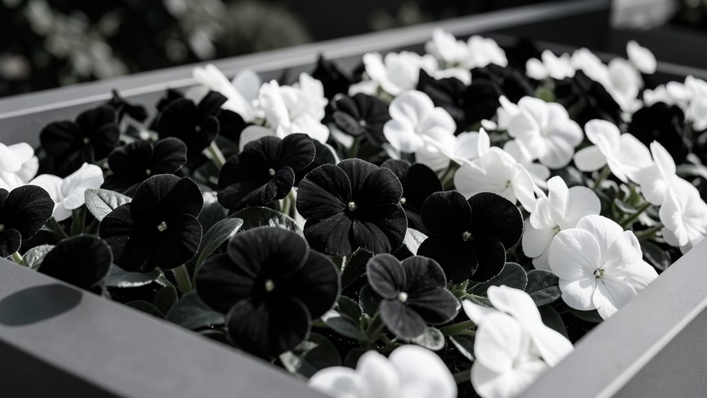 Black and White Contrast Bedding