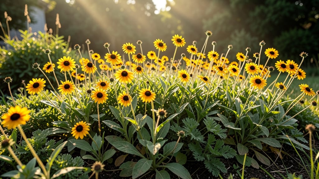 Sunny Border with Black-Eyed Susans