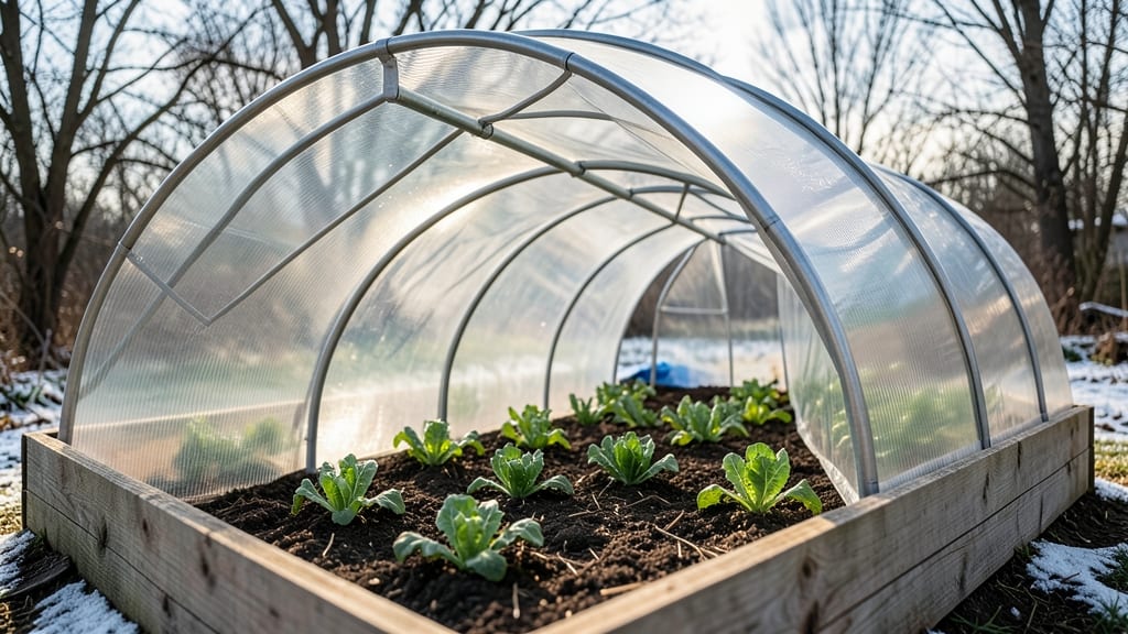 Clear Polycarbonate Hoop Tunnel for Season Extension