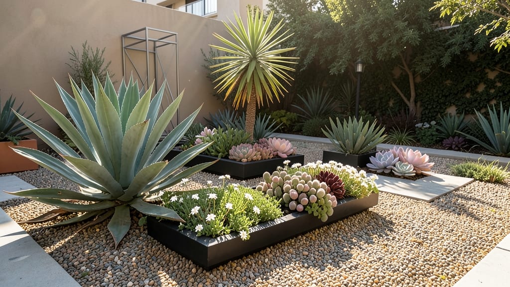Xeric Garden with Agave and Yucca