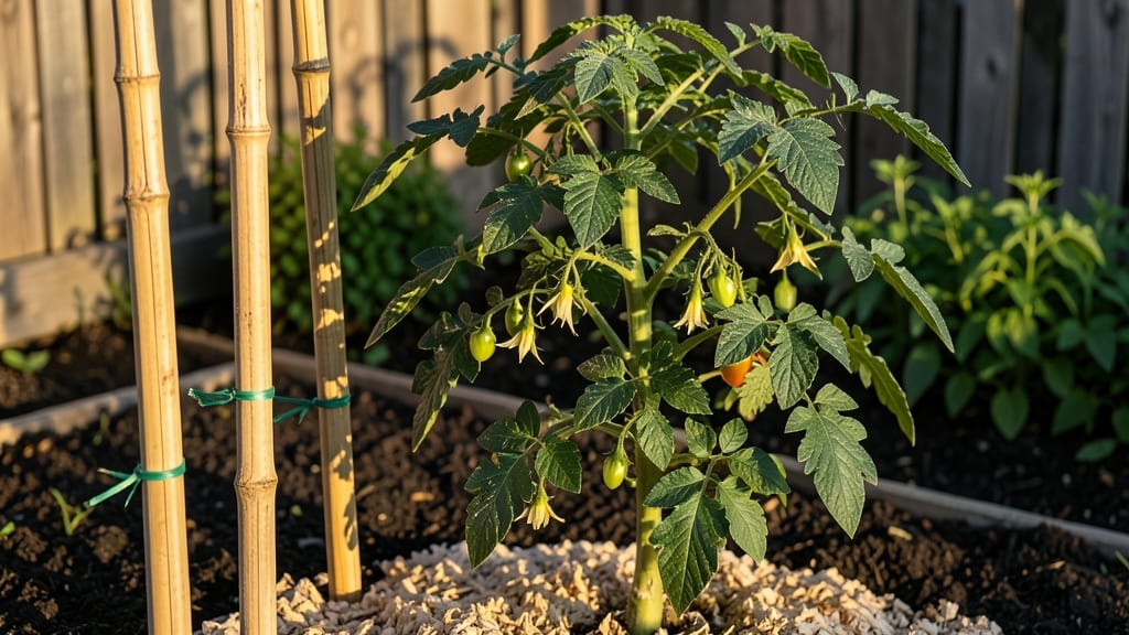 Garden Bed Stakes: Heavy-Duty Cedar for Windproof Plant Support