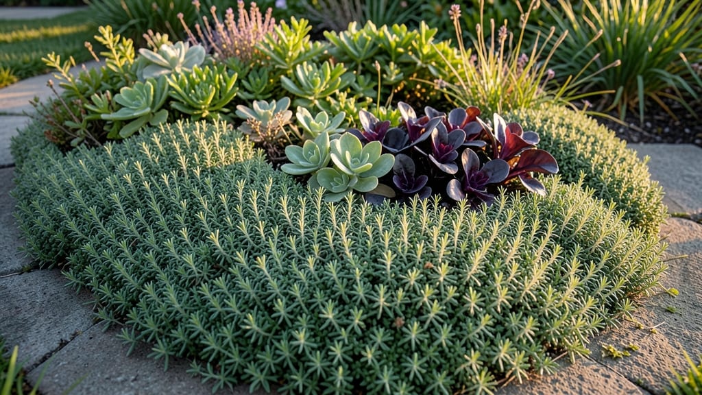 Low-Maintenance Ground Cover Circle