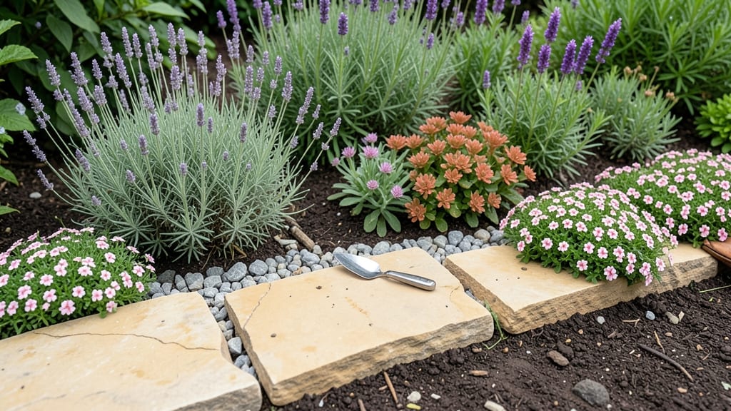 Stone Flower Bed Border: Timeless Garden Edge With Natural Elegance