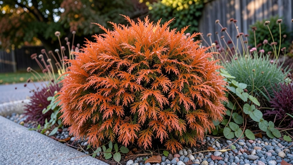 Sunburst Spirea with Pumpkin Vine