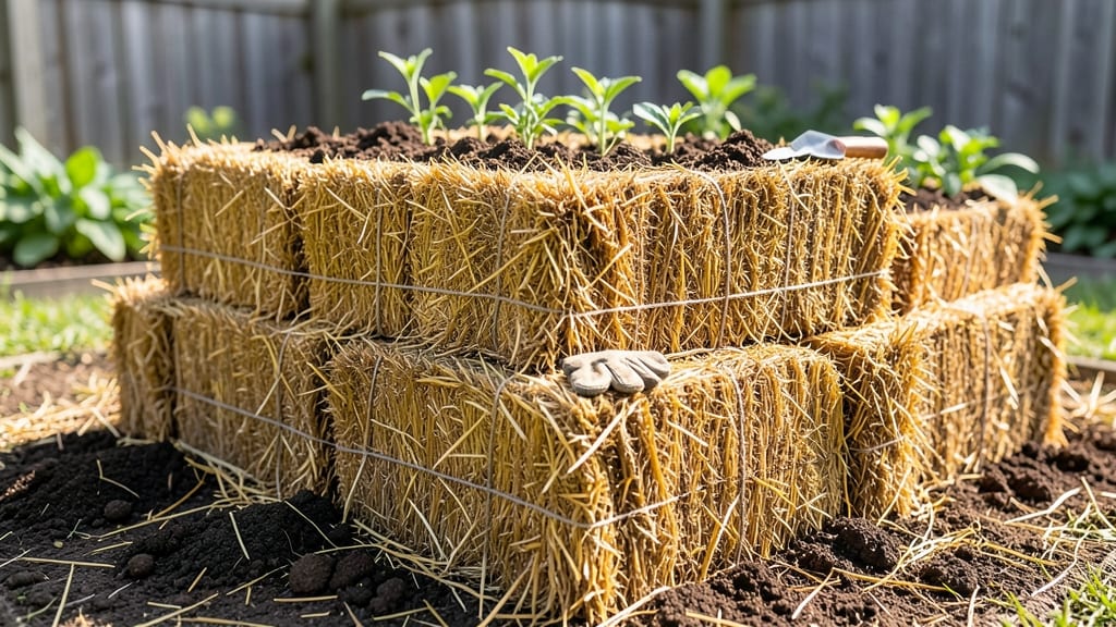 Straw Bale Garden Bed