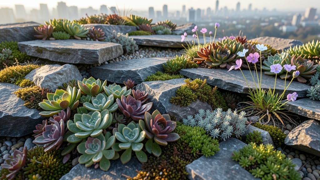 Rock Garden with Alpine Perennials