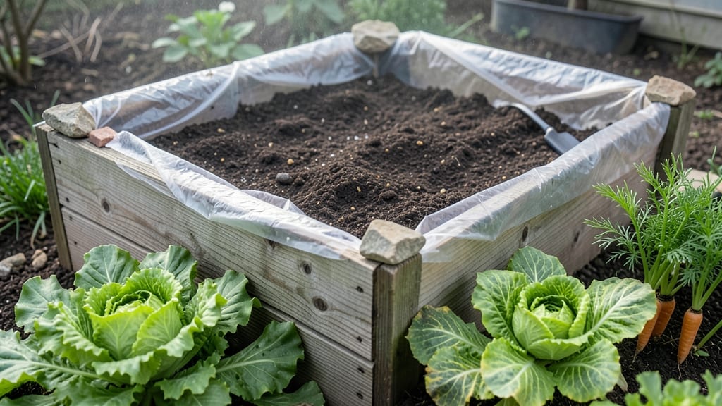 Raised Bed Garden With Plastic Cover: Frost-Proof Extension for Year-Round Planting
