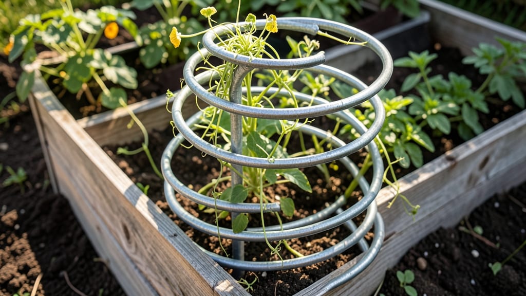 Spiral Trellis for Compact Beds