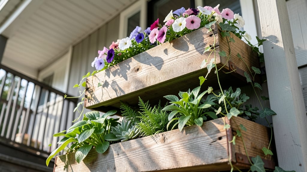 Tiered Raised Flower Boxes