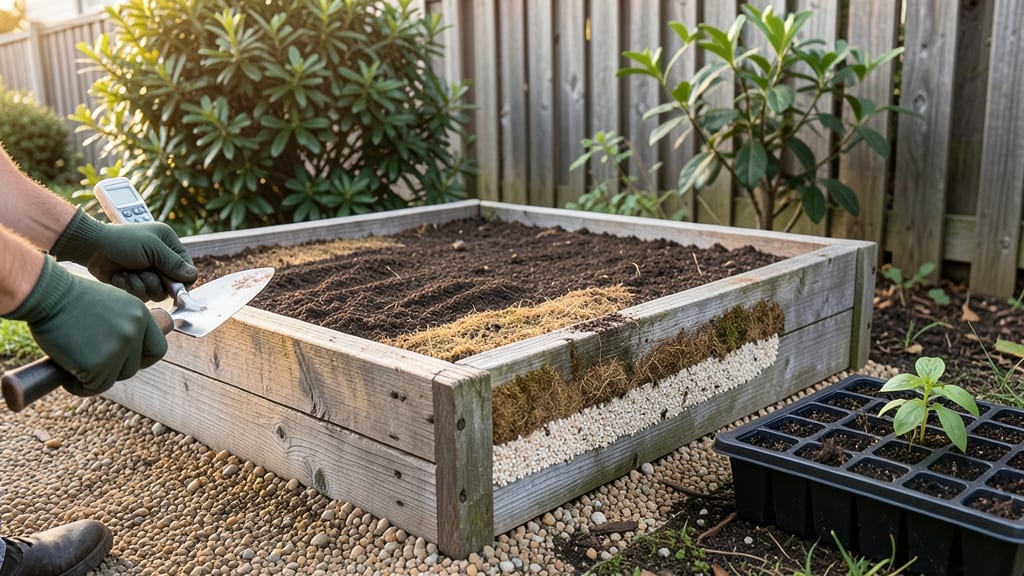 Raised Planter Bed Soil Mix: Science-Backed Loam Ratio for Year-Round Growth