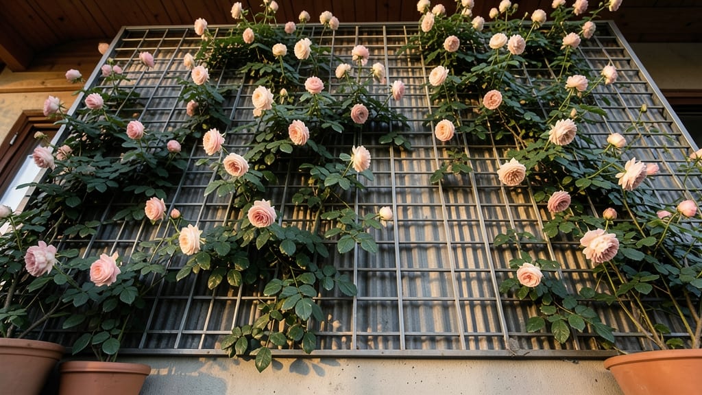 Vertical Flower Walls with Climbing Roses