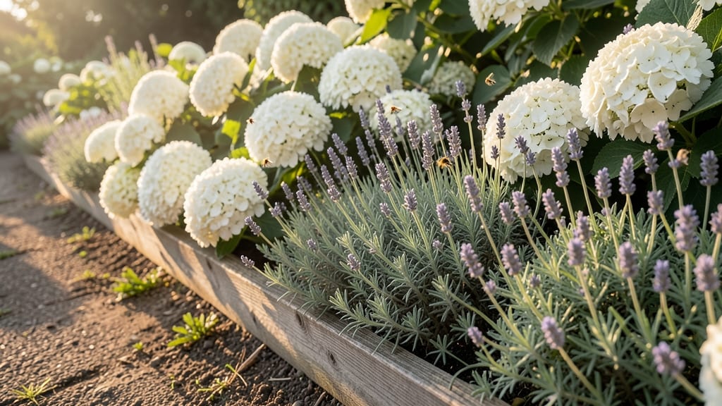 Fragrant Hydrangea Border With Edible Pairings