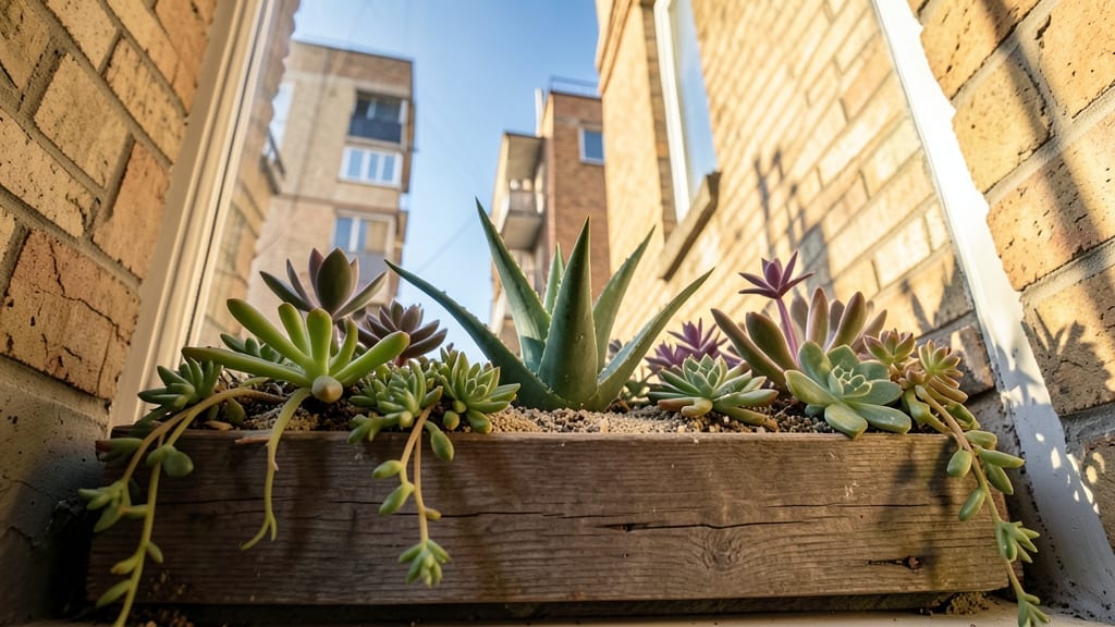 Window Box Succulent Garden