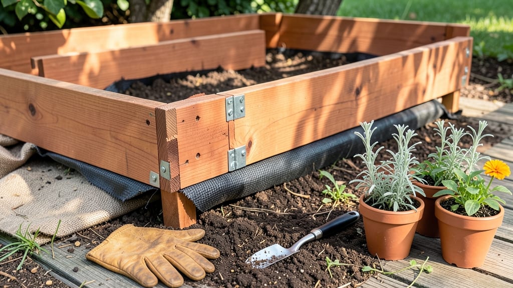 Cedar Raised Garden Bed Kit: Pre-Assembled Planter for Year-Round Planting