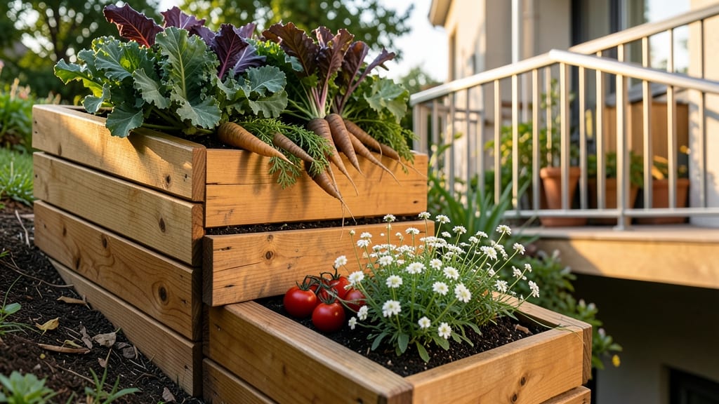 Tiered Raised Planter Boxes