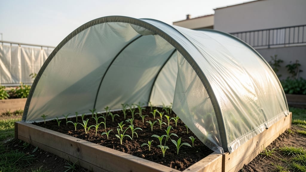 Inflatable Greenhouse Tunnel for Portable Protection