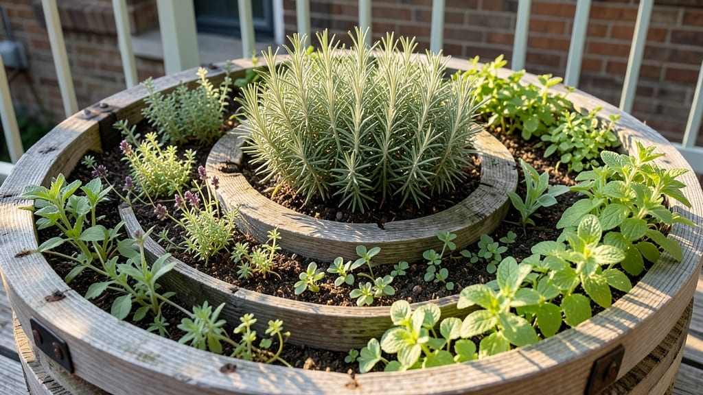 Pallet Spiral Herb Garden