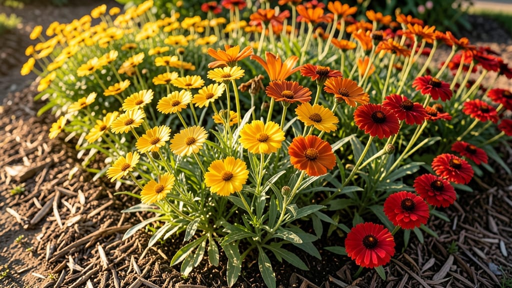 Sunny Perennial Rainbow Bed