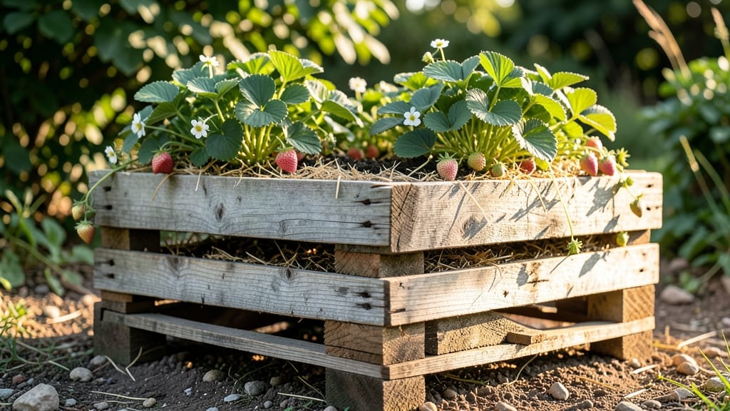 Pallet Strawberry Garden