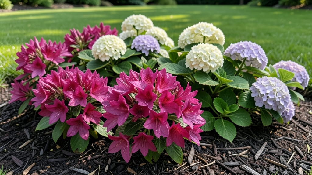 Classic Azalea and Hydrangea Border