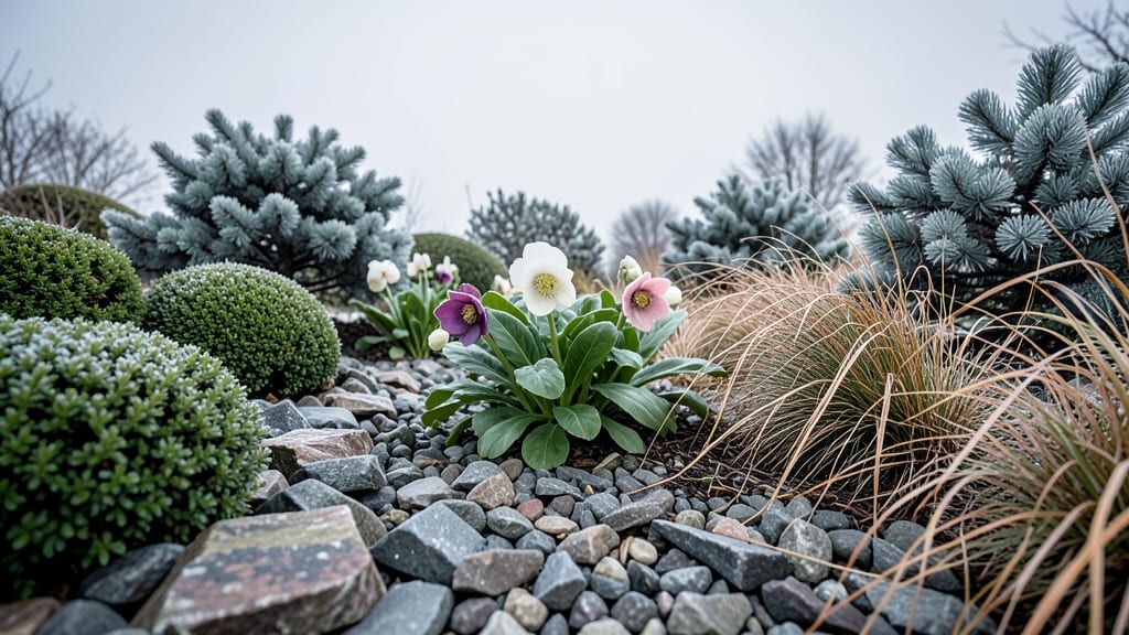 Winter Interest Rock Garden