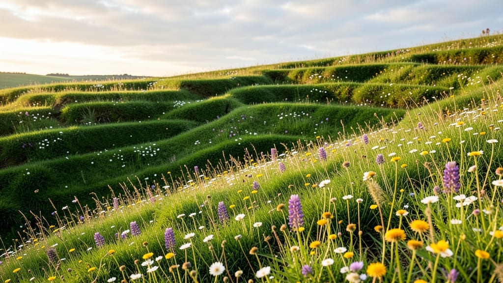 Grass and Clover Living Sod Terraces