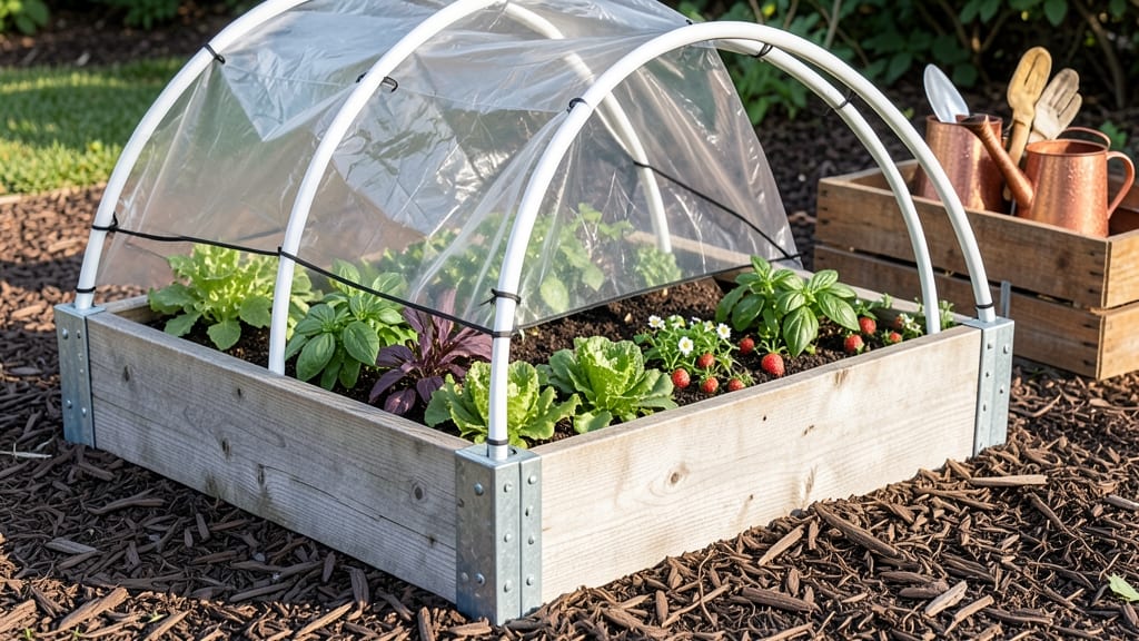 Raised Garden Bed Hoop House: Year-Round Protection for Extended Harvests